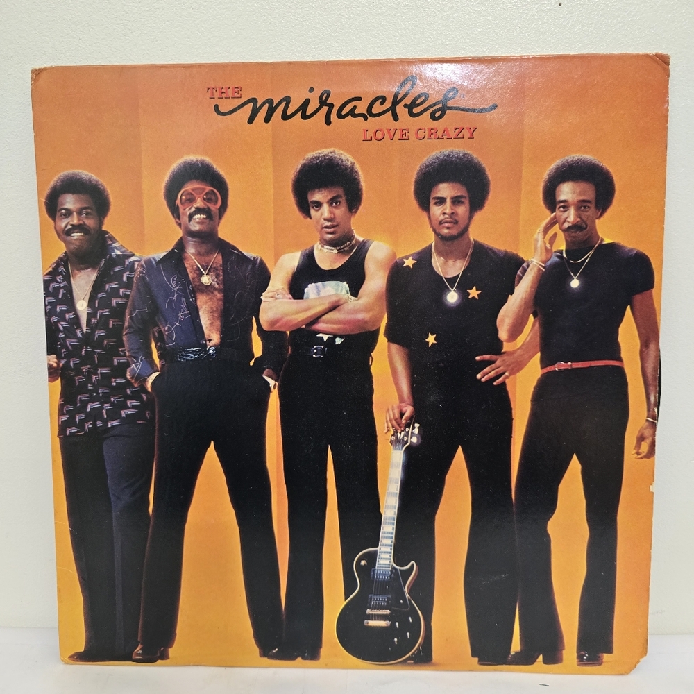 THE MIRACLES Love Crazy 1977 Vinyl LP Columbia Records PC 34460 Soul Funk Disco